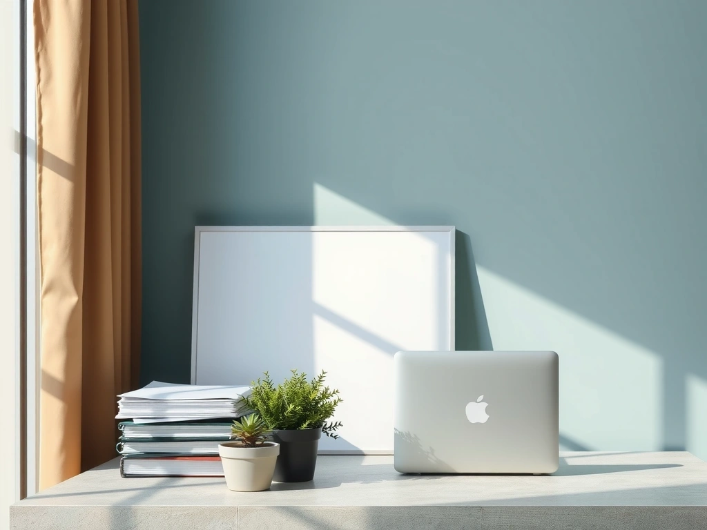 A clean, organized workspace symbolizing data protection and order.